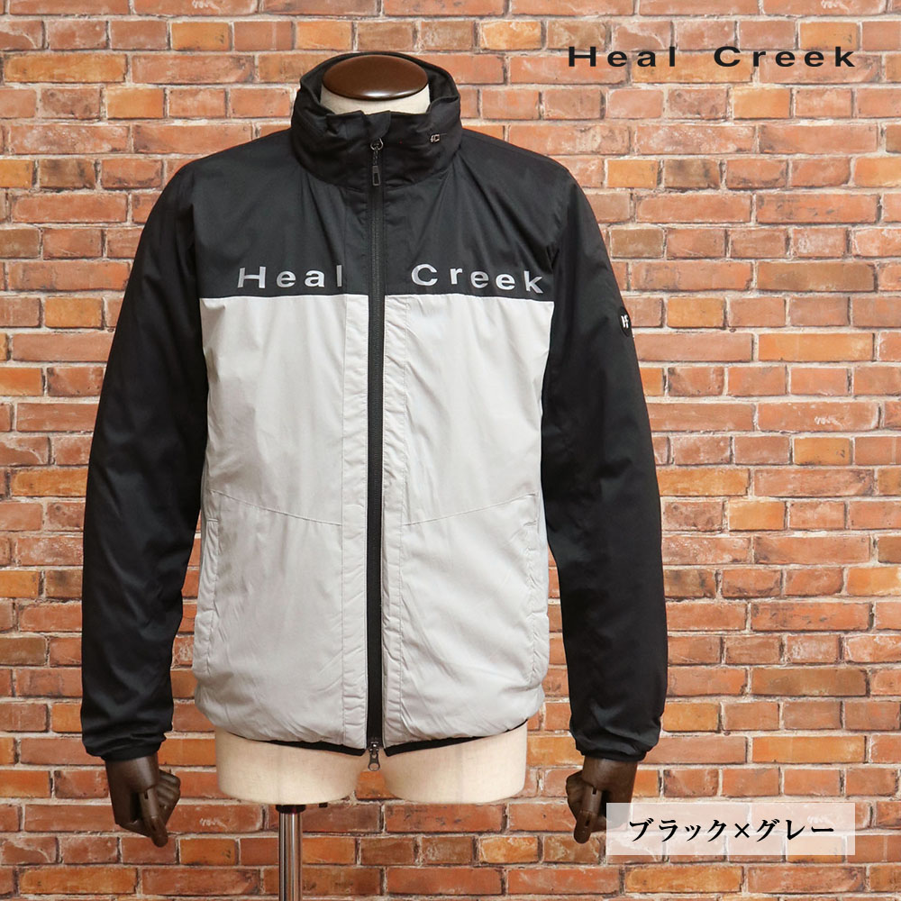 秋冬 Heal Creek ブルゾン 001-59010 アウター ジャケット 撥水 防風 保温 軽量 ゴルフウェア メンズ 紳士 ヒールクリーク【mc122-41800TAF】