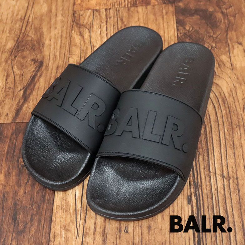 楽天アートフィッシュ楽天市場店BALR. シャワーサンダル B10247 BALR.SLIDER 立体ロゴ スリッパ リゾート ビーチ 海水浴 キャンプ リラックス ラフ メンズ ボーラー【ib238-19800TAF】