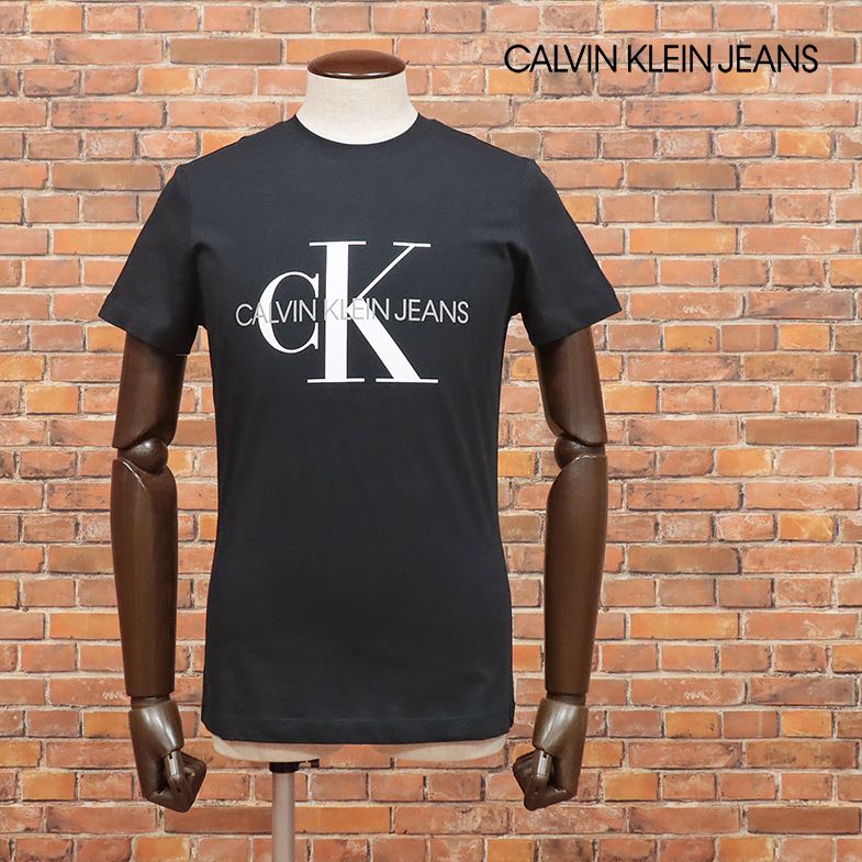 カルバン・クライン Tシャツ メンズ CALVIN KLEIN JEANS Tシャツ J30J3I43I4 ロゴ レタード プリント 丸首 なめらかジャージー 半袖 ハイカジュアル メンズ カルバン・クライン ジーンズ【ic606-9350TAF】