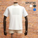 【楽天スーパーSALE】SKINS 半袖 Tシャツ 184-28441 吸水プリント ムレ軽減 スポーツウェア フィットネス トレーニング メンズ 紳士 スキン...