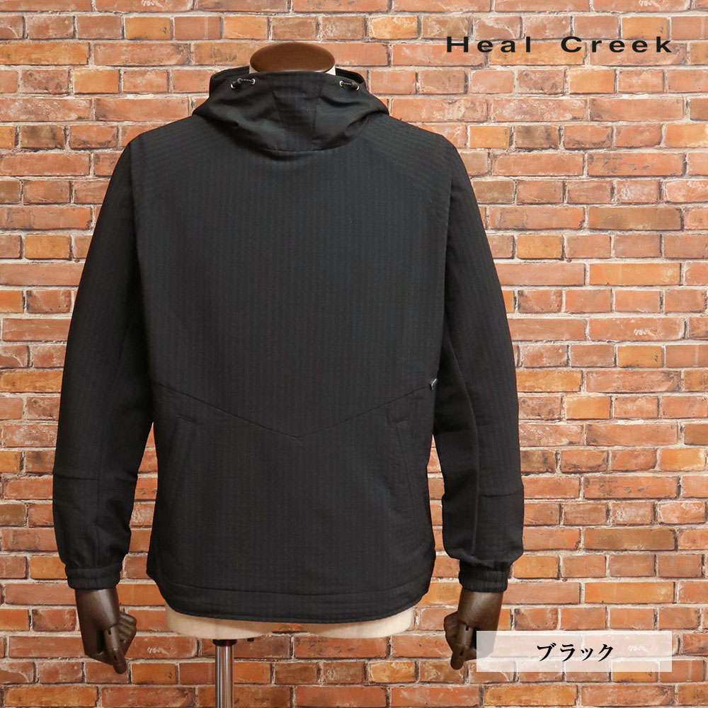 【期間限定ポイント10倍】秋冬 Heal Creek パーカー 001-59012 ストレッチ 撥水 透湿 保温 軽量 ソフトタッチ 防シワ ゴルフ メンズ ヒールクリーク【mc116-35200TAF】
