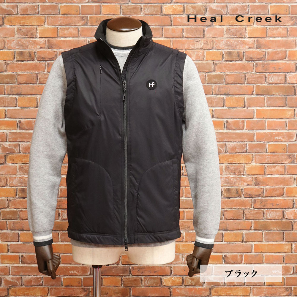 【期間限定ポイント10倍】秋冬 Heal Creek ベスト 001-49070 ゴルフウェア 撥水 防風 保温 軽量 30代 40代 50代 メンズ 紳士 ヒールクリーク【mc119-37400TAF】