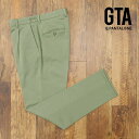 秋冬 GTA スラックス パンツ 抜群のストレッチ グーンと伸縮 ジャージー 製品染め加工 ワンタック 美脚 きれいめ 30代 40代 ジャケパン メンズ イタリアブランド【hb286-38500TAF】