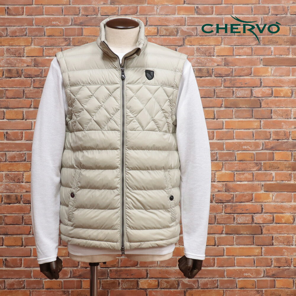 【期間限定ポイント10倍】秋冬 CHERVO 中綿ベスト ENILIDE CHERVO-TEX PROTHERM COMFORT 防風 撥水 保温性 ゴルフ シェルボ チョッキ メンズ【md329-119900TAF】
