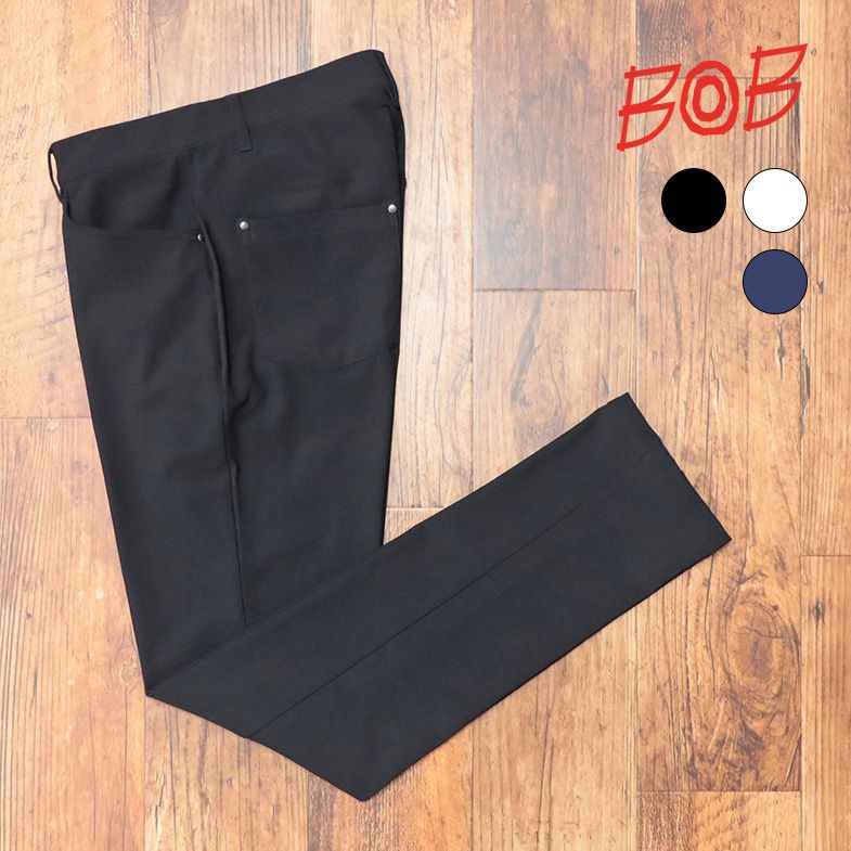 23秋冬 BOB 美脚パンツ グーンと伸縮 360°ストレッチ 無地 穿き心地◎ ゴルフ ズボン シンプル プレゼント 30代 40代 50代 メンズ 紳士【jb327-28600TAF】