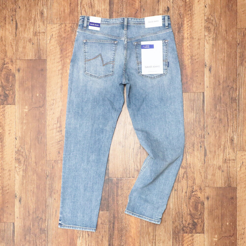 GAUDI テーパード デニムパンツ C511GU26023 ストレッチ ダメージ ウォッシュ ガウディ 新作 ストリート メンズ【kf257-31900TAF】