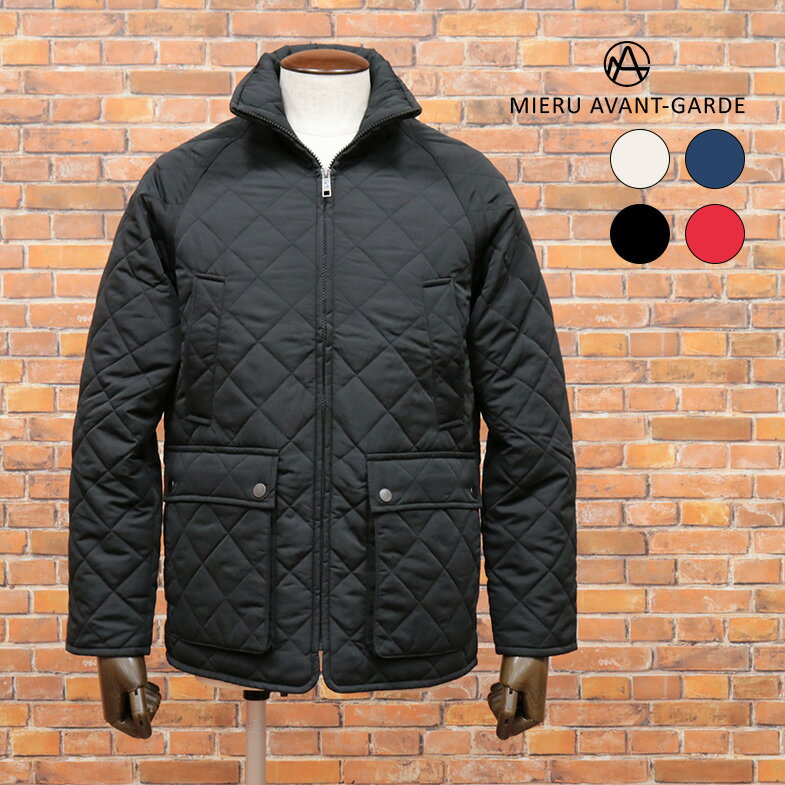 【楽天スーパーSALE】【アウトレット】MIERU 中綿キルティング ジャケット 撥水タフタ 無地 きれいめ ..