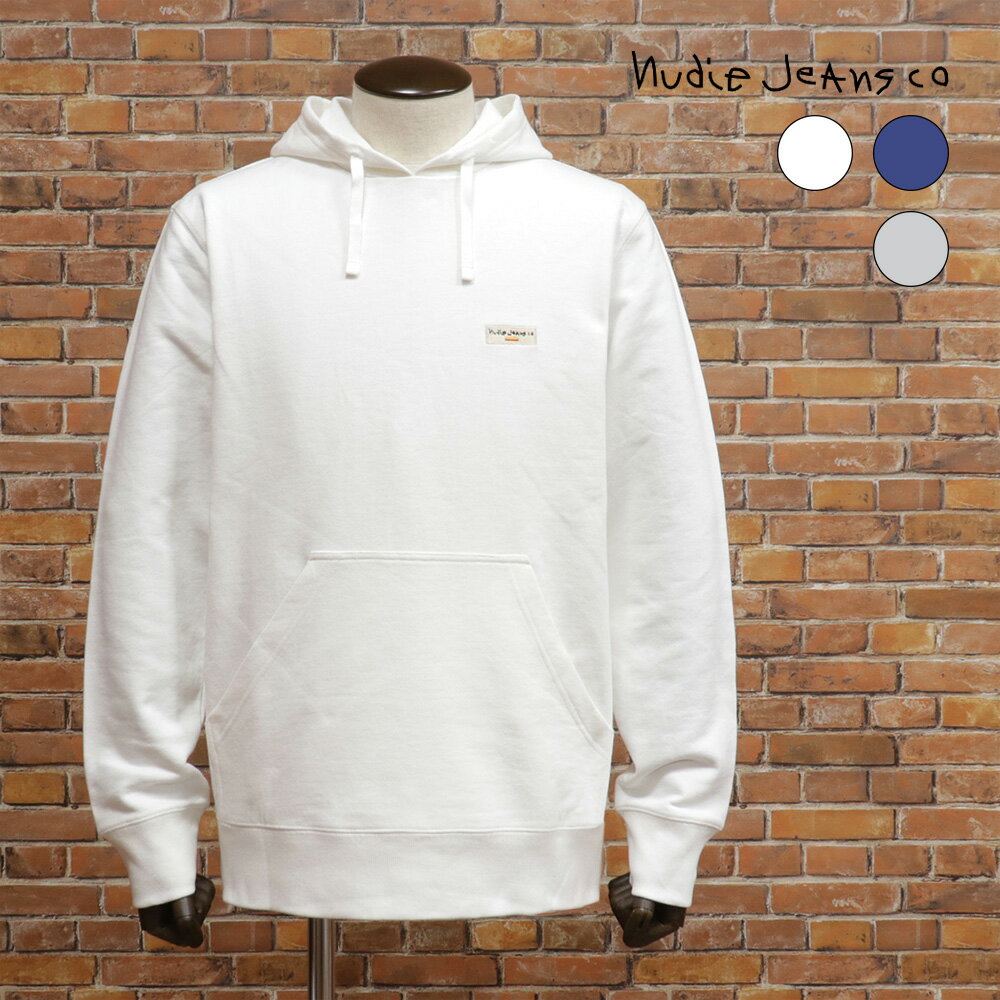 【期間限定ポイント10倍】Nudie Jeans パーカー EMMET LOGO HOODIE フーディー バックロゴ プリント プルオーバー オーガニック メンズ 紳士 ヌーディージーンズ【me236-22000TAF】