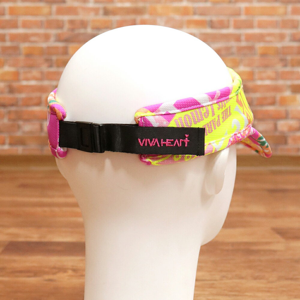 【期間限定ポイント15倍】VIVA HEART サンバイザー 013-58202 男女兼用 ユニセックス PARLOR フルーツ ロゴ プリント ゴルフ ビバハート【ki238-4950TAF】