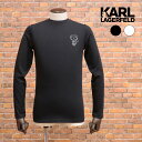 【期間限定ポイント5倍】KARL LAGERFELD ロンT 755404 521224 ジャージー伸縮 アイコン キャラクター 丸首 長袖 メンズ カール ラガーフェルド【kd365-22000TAF】