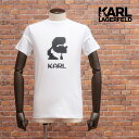 【期間限定ポイント5倍】KARL LAGERFELD クルーネックTシャツ 755032 511221 ロゴ プリント 半袖 ストリート メンズ カール ラガーフェルド【kd369-18700TAF】