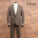 【期間限定ポイント5倍】24春夏 Hevo アンコン スーツ CAPITOLO 楽ちん ジャージー伸縮 ウエストゴム イージー仕様 イタリア製 メンズ イーヴォ...
