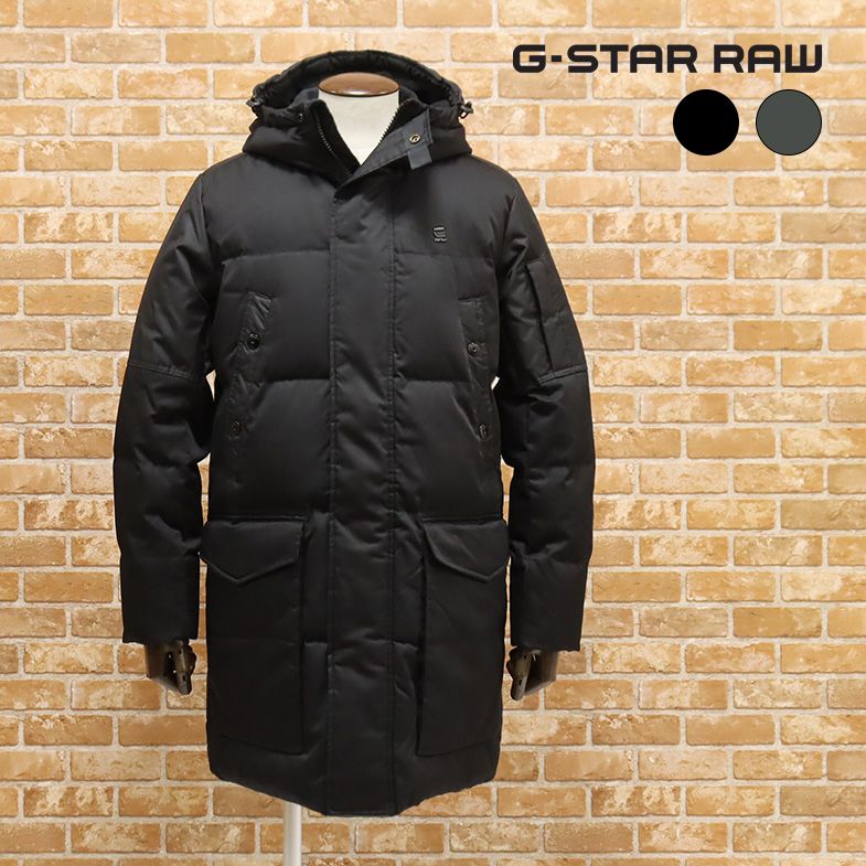 【アウトレット】G-STAR RAW ダウン コート WHISTER PADDED HDD PARKA D13572-A516 撥水 軽量 防寒 フーデッド ワッペン 30代 40代 メンズ アウター アメカジ【ft470-TAF】