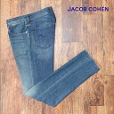 JACOB COHEN 美脚デニムパンツ J688 LIMITED COMF セルビッチ ダメージ ウォッシュ加工 イタリア製 ヴィンテージ メンズ 渋い ハイブランド【ic419-93500TAF】