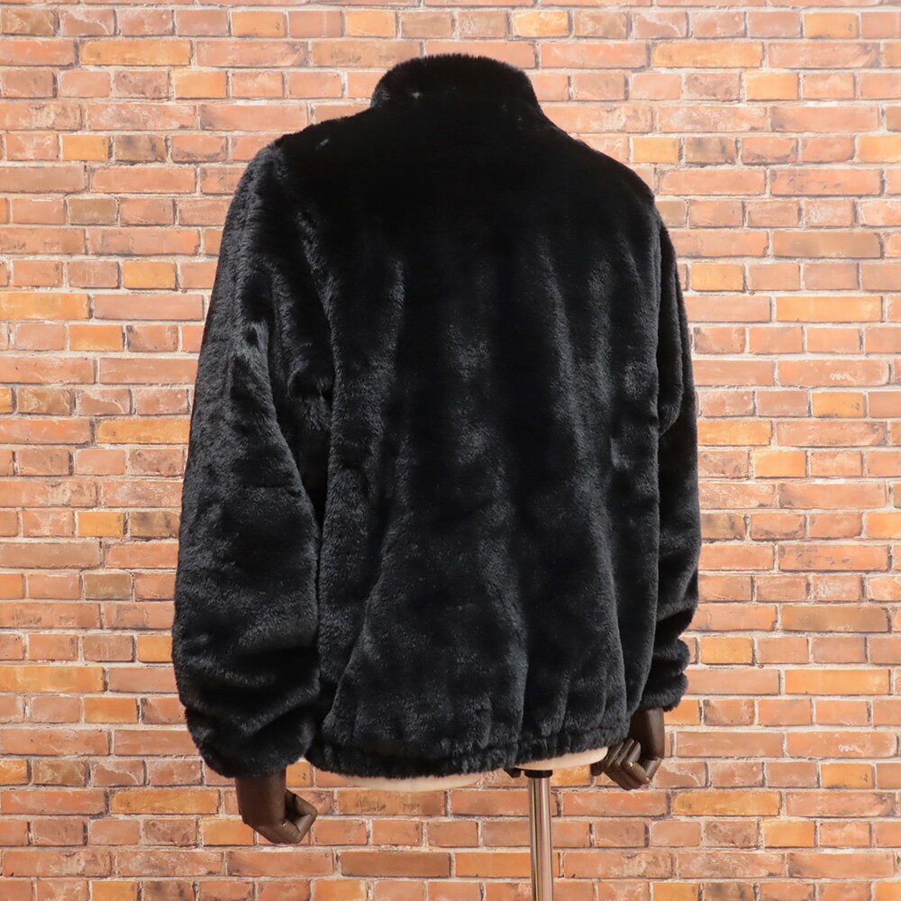 【期間限定ポイント10倍】秋冬 DISCLAIMER エコファー ジャケット ブルゾン ロゴ ワッペン ダメージ加工 ストリート インポート メンズ ディスクライマー【mc290-40700TAF】