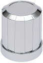 YAC シャイン デコキャップ ナットキャップ ナットカバー ISO33mm ナット用 フロント/リア共用 60L 10個入 プラスチック/クロムメッキ CV267