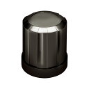 YAC ブラックメッキ シャイン デコキャップ ナットキャップ ナットカバー ISO33mm ナット用 フロント/リア共用 60L 10個入 プラスチック CV269