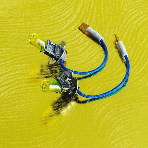 【花魁】閃光 ハロゲンバルブ H3用(フォグランプ) 24V70W イエロー / 2800K 2個入り OKH01-H3-28 トラ..