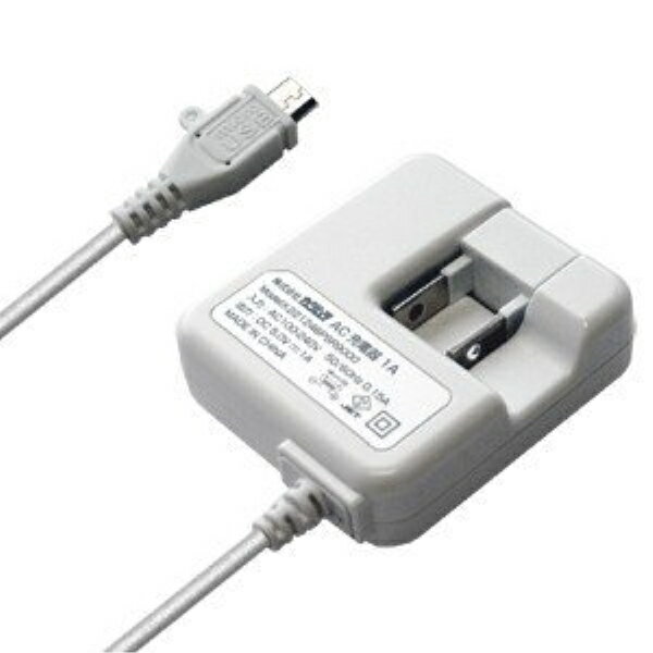 ������� AC���Ŵ� ���ȥ졼��1m 1A micro WH ���ޡ��ȥե��� ������ 100V��240V�б� �������Ͳ�ǽ �ۥ磻�� AJ-443