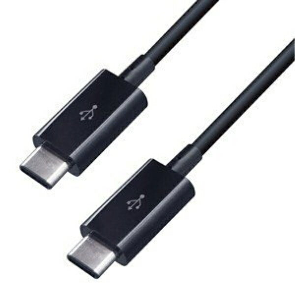  USB&Ʊ֥ 2m C-C BK Type-C ɽ΢ȴ޲ ťɤǳΥ˶ ǡž ֥å AJ-477