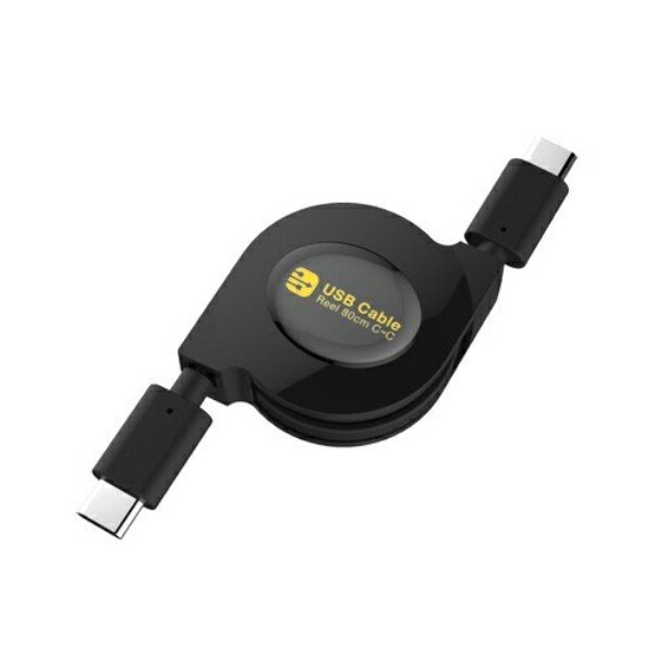  USB&Ʊ֥ ꡼ 80cm C-C BK Type-C &ǡ̿б ɤǤOK AJ-518