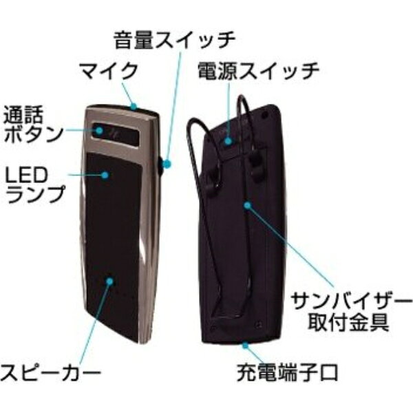 雑貨&カー用品 アーティクルのカシムラ Bluetooth ハンズフリー イヤホンマイク 4.0仕様 音楽再生 ワンセグ再生可能 ブラック BL-57｜アングル3