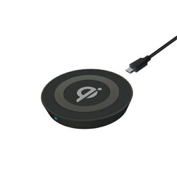 カシムラ ワイヤレス充電器 5W BK ブラック 2A iPhone android 無線充電 LED付 Qi USBケーブル KW-1