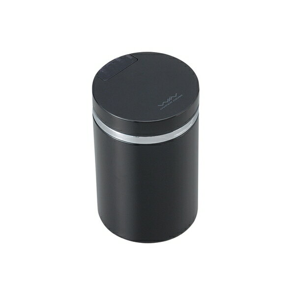 セイワ イルミ缶アッシュ5 置き型灰皿 自然消化穴付 ブラック 電池CR2032付き W-637