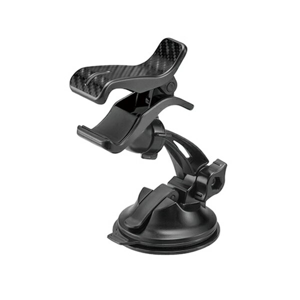 カーメイト スマホルダー クリップ カーボン調 ブラック 片手で瞬時にホールド 角度や向きの調整範囲が広い SA8