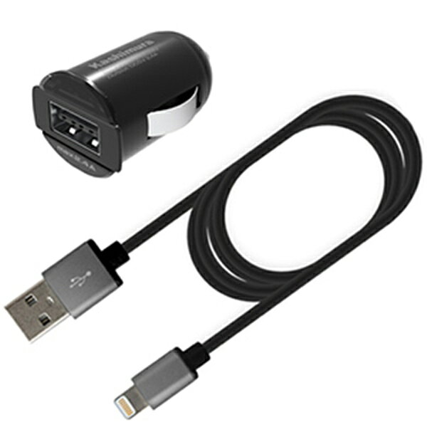 カシムラ DC-2.4A-リバーシブルUSB 自動判定 インジケーター LNケーブル バッテリー 充電器 AC式充電器 KL-110
