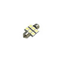 ルームT10x31 chip6灯 広角 カバーなし LEDルーム球 SMD6灯 ホワイト アークス GRX-716