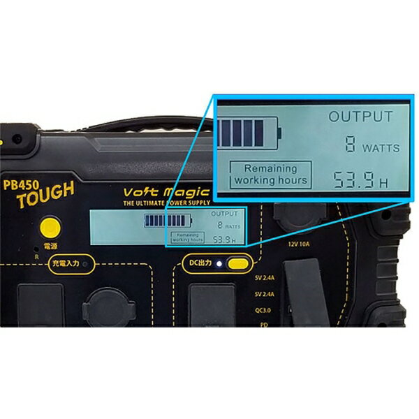 �ܥ�ȥޥ��å� PB450 �Хå����å� TOUGH VOLT MAGIC ������ �ݡ����֥��Ÿ� 12��5000mAh(450Wh) �ץ��ƥ��� 81403