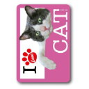 アイラブキャット アイラブキャット 猫 ペット ステッカー ゼネラルステッカー PET-018