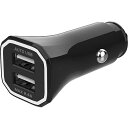 DC-2.4A USB 2ポート スマートフォンアクセサリー 車載用USB電源 USB-A ブラック カシムラ DC-046