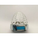 LEDクリスタルSマーカー 24V メッキ 白 マーカーランプ LED搭載 メッキベース ボデーパーツ LED-24WH