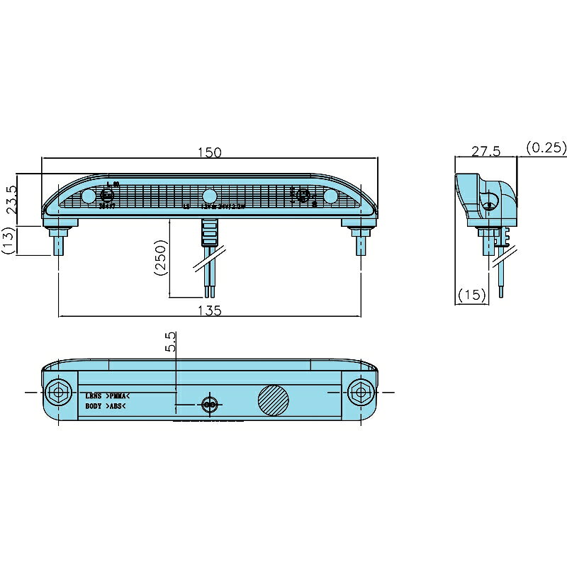 AV ECE認証 LEDナンバー灯 光束：91.8LM DC12V / DC24V ボデーパーツ LSL-1014