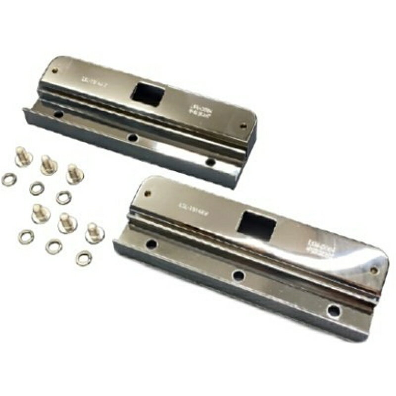 樹脂製ナンバー枠専用取付台 中型横2灯用 材質 : ABS 表面処理 : クロームメッキ ボデーパーツ LSN-D004