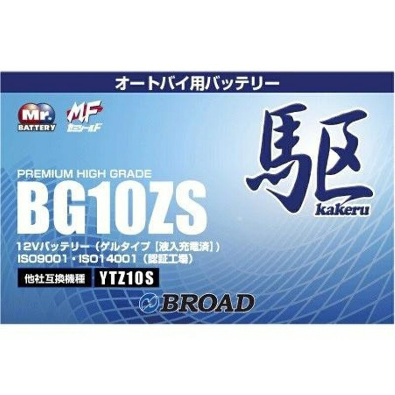 �� �Хåƥ꡼ �Х����Хåƥ꡼ ���źѤ� �����ȥХ� ���� ���ߥ�����ɥХåƥ꡼ ����Хåƥ꡼ ���6��������1��km BROAD �֥����� BG10ZS