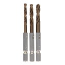 CUSTOM KOBO 3本組ショートサイズコバルトHSS鋼ドリル刃セット 4.0・5.0・6.0mm 三共コーポレーション CCB-352