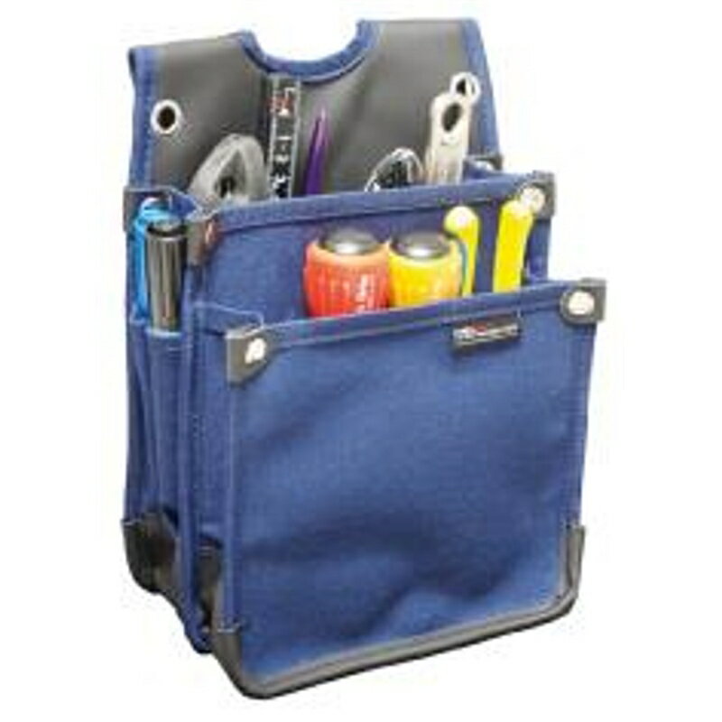 丈夫な帆布素材【特長】●摩擦の激しい底部とポケット部に補強あり●内ポケット2ヶ所付●両サイドポケット付商品名：DBLTACT 帆布電工袋 ネイビーJANコード：4954458158003品番：DTH-01-NB品名：帆布電工袋本体寸法(H×...