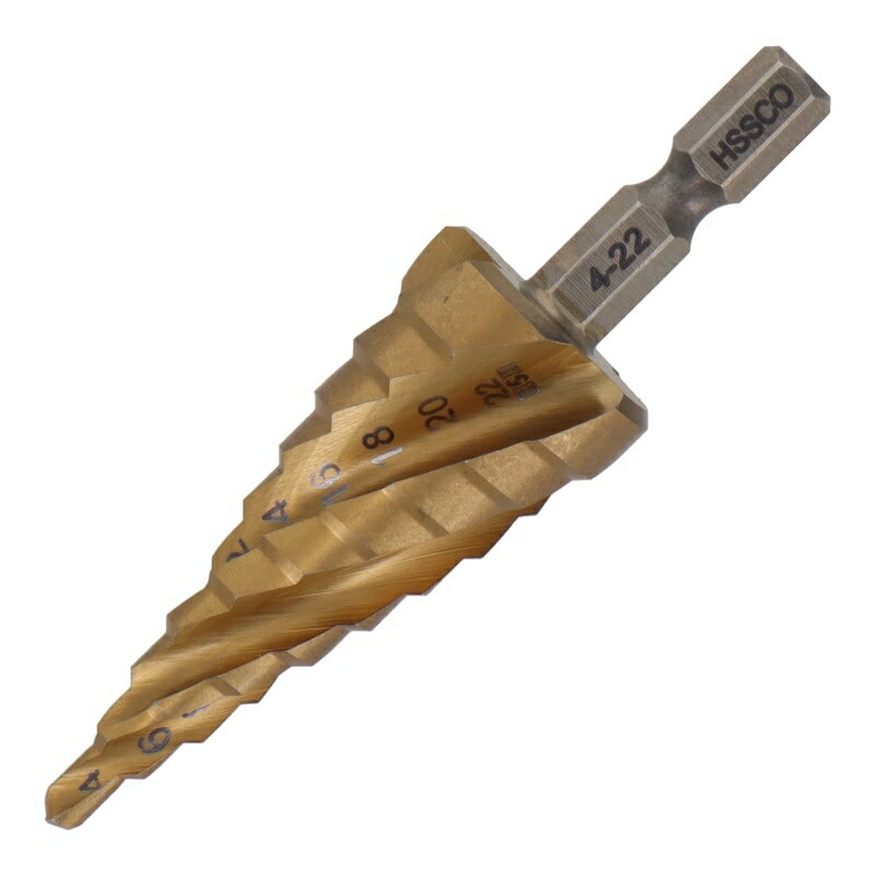 H&H 四刀流 コバルトステップドリル 10段 4-22mm 三共コーポレーション HSP-3S