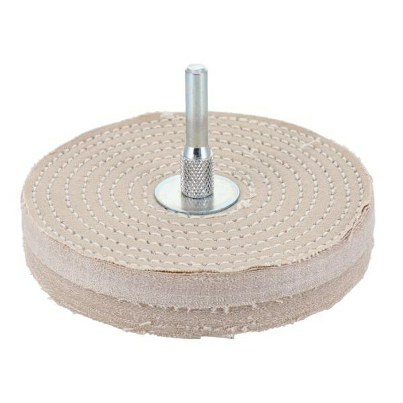 H&H 軸付布バフ(丸軸) 100mm 三共コーポレーション N-100