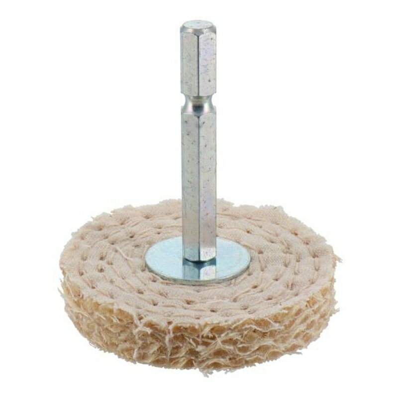 H&H 六角軸軸付ステンレス研磨用布バフ 50mm 三共コーポレーション HAS6-50