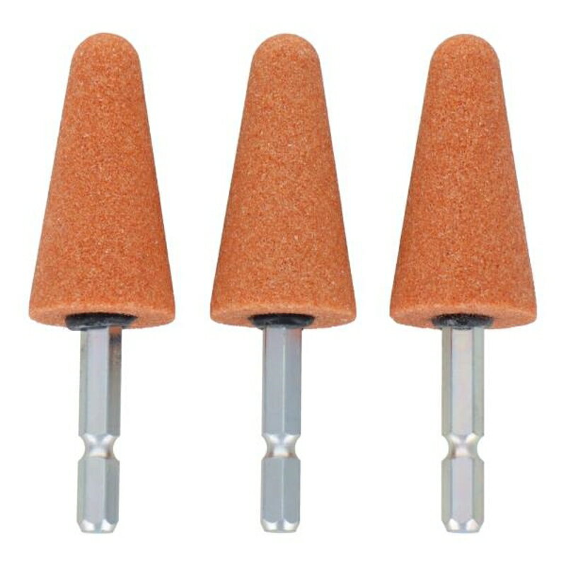 H&H 六角軸軸付砥石 傘型 #60 三共コーポレーション SET3-WA634