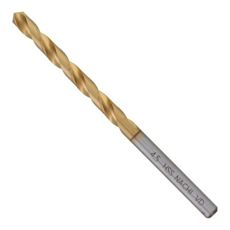 NACHi 鉄工用チタンコーティングドリル 4.5mm 三共コーポレーション 01890