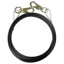 trad PVC被覆メッキ付ワイヤーロープ(両端スナップ加工)径3.2mm×5m 三共コーポレーション THW-3255S