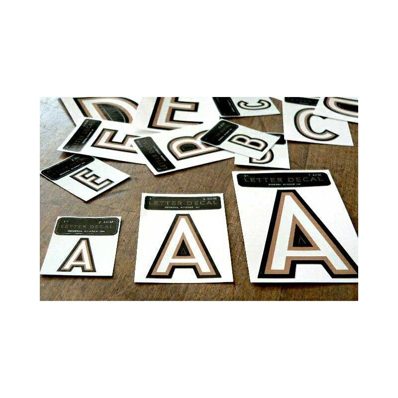 イニシャルステッカー 2.5 8 ステッカー ナンバー 数字 【8】 DIY リメイク 2.5cm ゼネラルステッカー LD-18