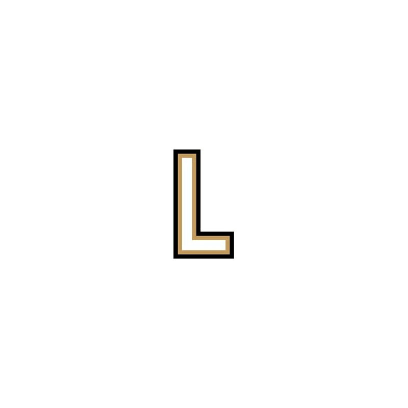 Rakuten - イニシャルステッカー 5.0 L ステッカー アルファベット 【L】 DIY リメイク 5.0cm ゼネラルステッカー LD-2L