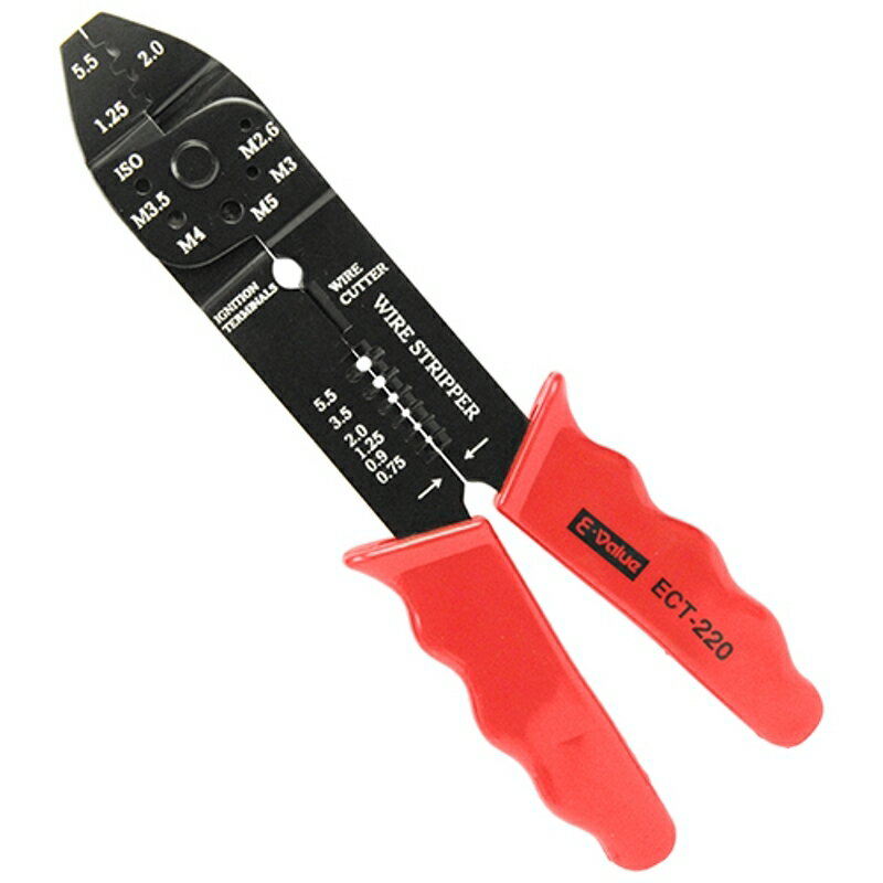 Rakuten - クリンピングプライヤー E-VALUE ECT-220 藤原産業