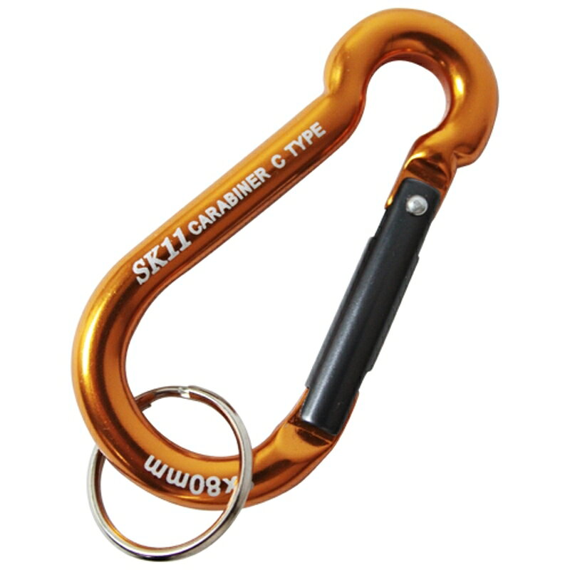 アルミカラビナ C SK11 SAC-880Cゴールド 藤原産業